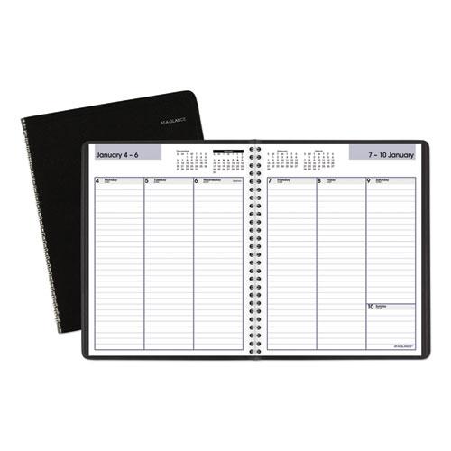 DayMinder Weekly Planner, Vertical-Column Format, 8.75 x 7, Black Cover, 12-Month (Jan to Dec): 2023. Picture 3