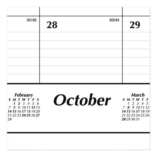 Academic Year Ruled Desk Pad, 21.75 x 17, White Sheets, Black Binding, Black Corners, 16-Month (Sept to Dec): 2024 to 2025. Picture 2