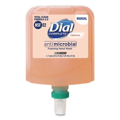 Antibacterial Foaming Hand Wash Refill for Dial 1700 Dispenser, Original, 1.7 L, 3/Carton. Picture 1