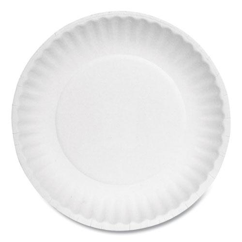 Paper Plates, 6" dia, White, 1,000/Carton. Picture 1