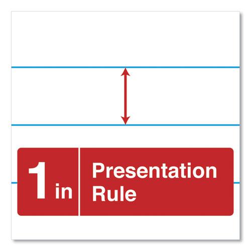 Easel Pads/Flip Charts, Presentation Format (1" Rule), 27 x 34, White, 50 Sheets, 2/Carton. Picture 7