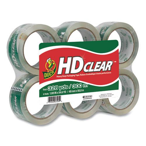 Heavy-Duty Carton Packaging Tape, 3" Core, 1.88" x 55 yds, Clear, 6/Pack. Picture 1