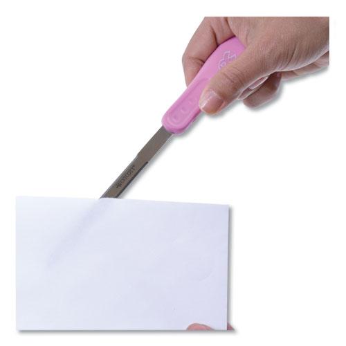 Pink Ribbon Stainless Steel Letter Opener, 9", Pink. Picture 3