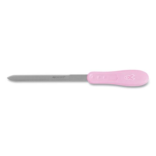 Pink Ribbon Stainless Steel Letter Opener, 9", Pink. Picture 1