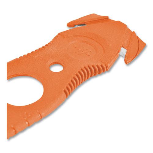 Safety Cutter, 1.2" Blade, 5.75" Plastic Handle, Assorted, 5/Pack. Picture 3