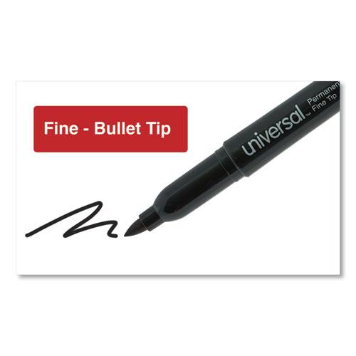 Pen-Style Permanent Marker Value Pack, Fine Bullet Tip, Black, 36/Pack. Picture 4