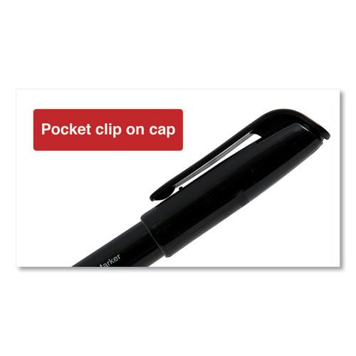 Pen-Style Permanent Marker Value Pack, Fine Bullet Tip, Black, 60/Pack. Picture 7