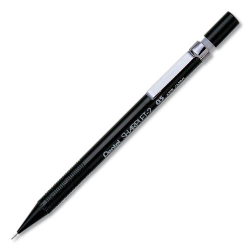 Sharplet-2 Mechanical Pencil, 0.5 mm, HB (#2.5), Black Lead, Black Barrel. Picture 1