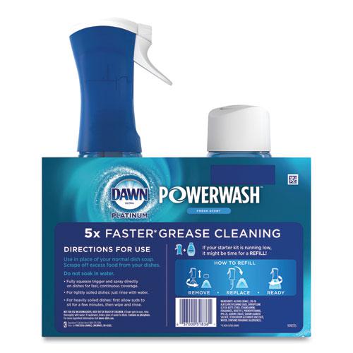 Platinum Powerwash Dish Spray, Fresh, 16 oz Spray Bottle, 2/Pack, 3 Packs/Carton. Picture 2