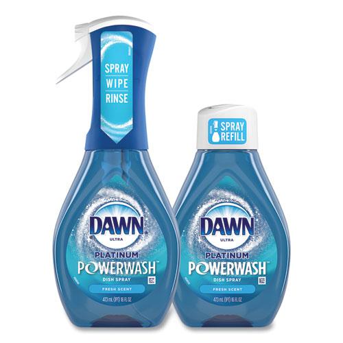 Platinum Powerwash Dish Spray, Fresh, 16 oz Spray Bottle, 2/Pack, 3 Packs/Carton. Picture 3