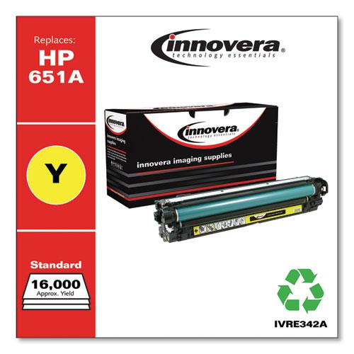 Remanufactured Yellow Toner, Replacement for 651A (CE342A), 13,500 Page-Yield. Picture 2