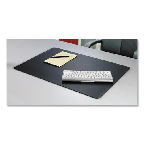 Rhinolin II Desk Pad with Antimicrobial Protection, 36 x 24, Black. Picture 3