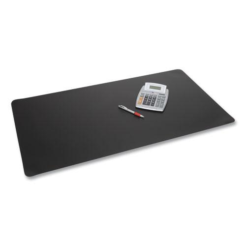 Rhinolin II Desk Pad with Antimicrobial Protection, 36 x 24, Black. Picture 1