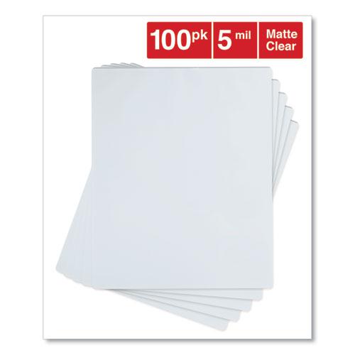 Laminating Pouches, 5 mil, 9" x 11.5", Gloss Clear, 100/Pack. Picture 6