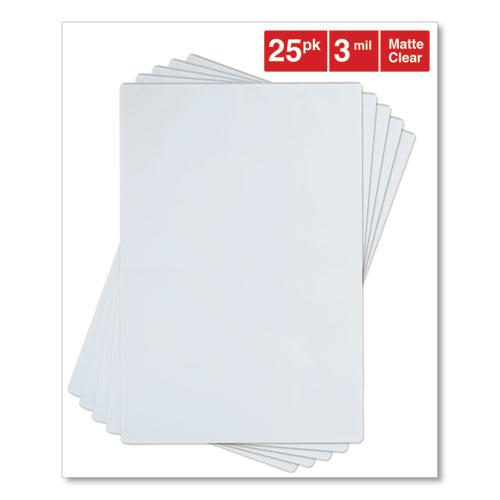 Laminating Pouches, 3 mil, 18" x 12", Gloss Clear, 25/Pack. Picture 4