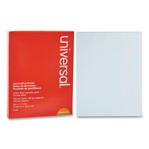Laminating Pouches, 5 mil, 9" x 11.5", Gloss Clear, 100/Pack. Picture 1