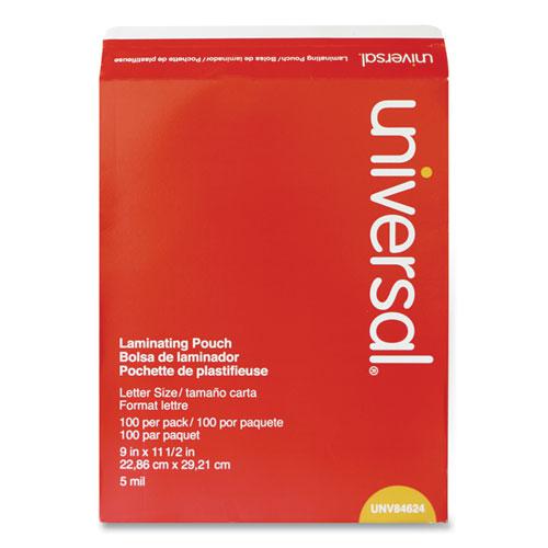 Laminating Pouches, 5 mil, 9" x 11.5", Gloss Clear, 100/Pack. Picture 3