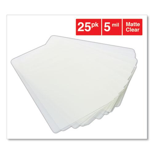 Laminating Pouches, 5 mil, 5.5" x 3.5", Gloss Clear, 25/Pack. Picture 2