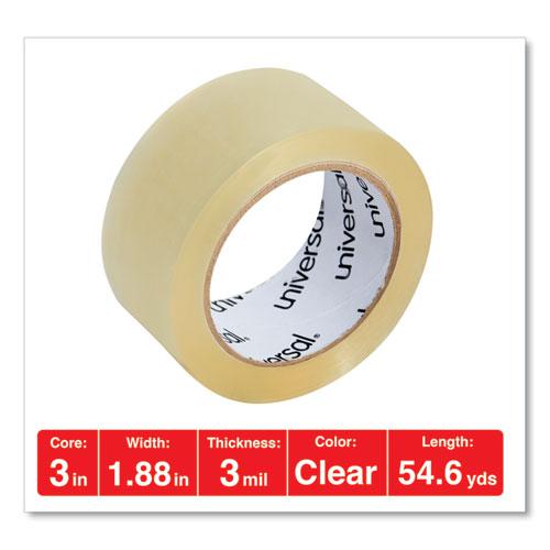 Heavy-Duty Box Sealing Tape, 3" Core, 1.88" x 54.6 yds, Clear, 36/Box. Picture 3