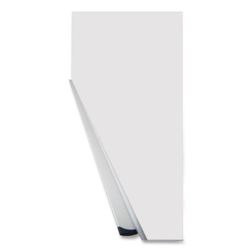 Deluxe Melamine Dry Erase Board, 72 x 48, Melamine White Surface, Silver Anodized Aluminum Frame. Picture 2