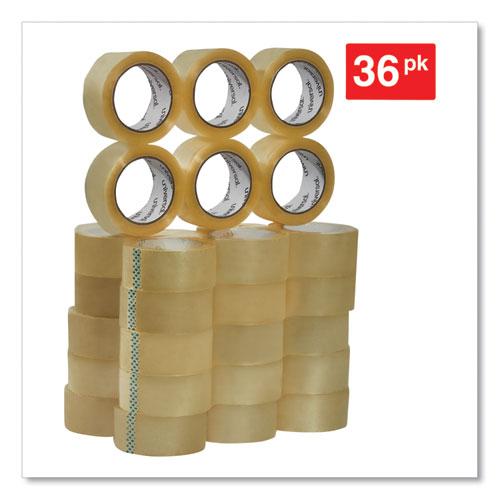 Heavy-Duty Box Sealing Tape, 3" Core, 1.88" x 54.6 yds, Clear, 36/Box. Picture 2