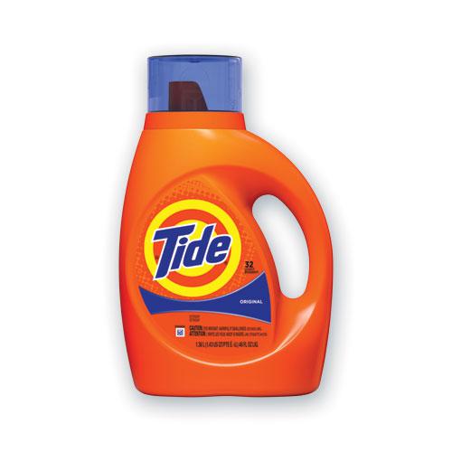Liquid Tide Laundry Detergent, 32 Loads, 46 oz Bottle, 6/Carton. The main picture.