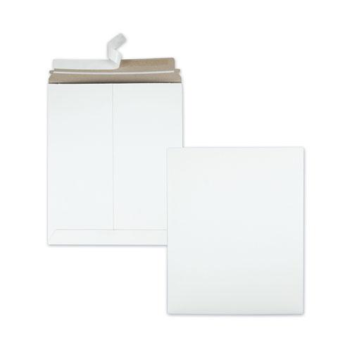 Photo/Document Mailer, Cheese Blade Flap, Redi-Strip Adhesive Closure, 11 x 13.5, White, 25/Box. The main picture.