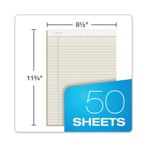 Prism + Colored Writing Pads, Wide/Legal Rule, 50 Pastel Ivory 8.5 x 11.75 Sheets, 12/Pack. Picture 7