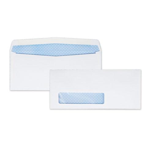 Security Tint Window Envelope, #9, Commercial Flap, Gummed Closure, 3.88 x 8.88, White, 500/Box. Picture 1