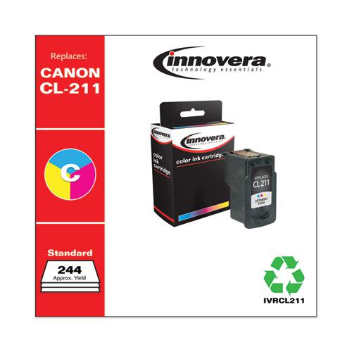 Remanufactured Tri-Color Ink, Replacement for CL-211 (2976B001), 244 Page-Yield. Picture 2