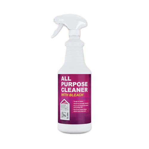 All Purpose Cleaner with Bleach, 32 oz Bottle, 6/Carton. Picture 1
