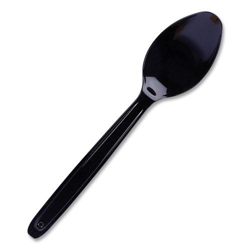 Cutlery for Cutlerease Dispensing System, Spoon 6", Black, 960/Box. Picture 1