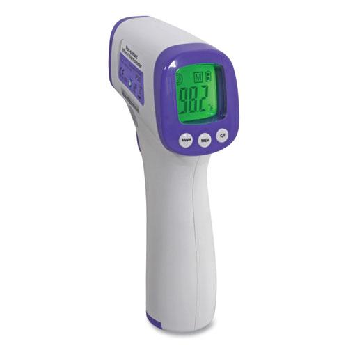 Non-Contact Infrared Thermometer, Digital, White. The main picture.