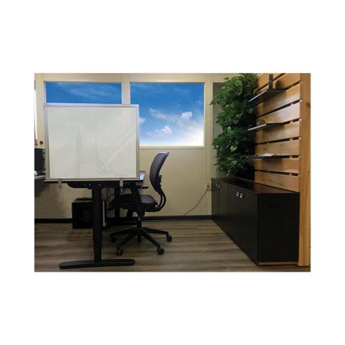 Desktop Acrylic Protection Screen, 59 x 1 x 24, Frosted. Picture 2