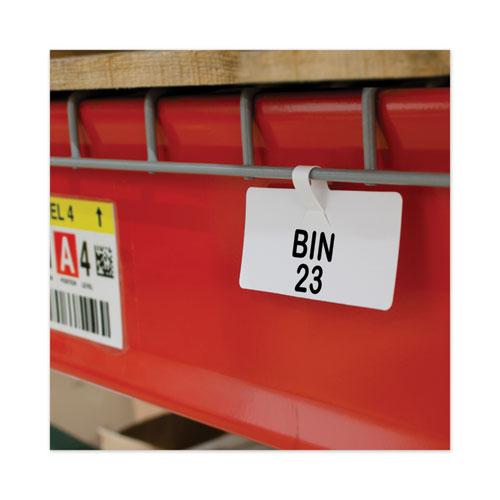 Wire Rack Shelf Tag, Side Load, 3.5 x 1.5, White, 10/Pack. Picture 5