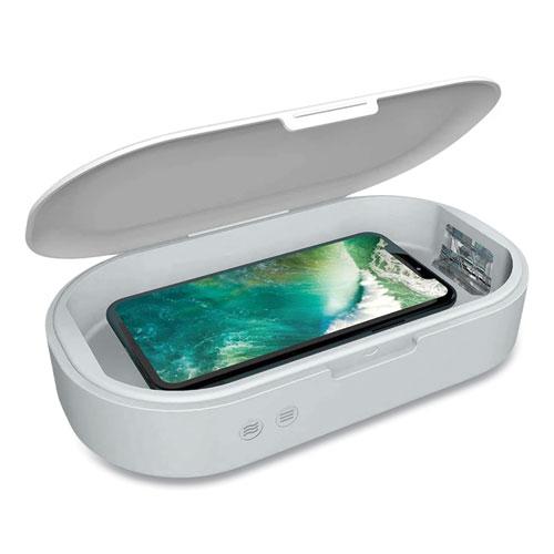 UV Sterilizing Box for Mobile Phones, White. Picture 2