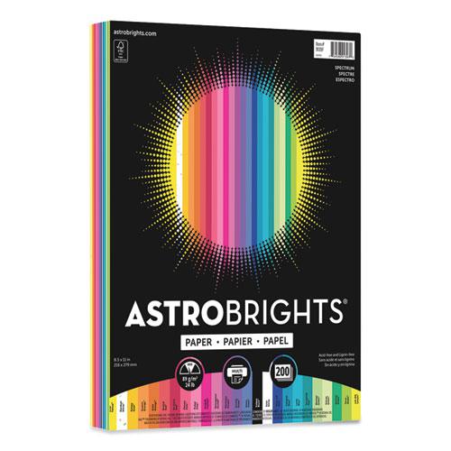 Color Paper - "Spectrum" Assortment, 24 lb Bond Weight, 8.5 x 11, 25 Assorted Spectrum Colors, 200/Pack. Picture 1