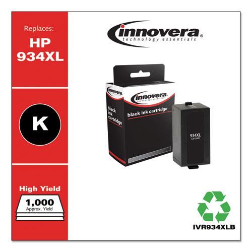 Remanufactured Black High-Yield Ink, Replacement for 934XL (C2P23AN), 1,000 Page-Yield. Picture 2