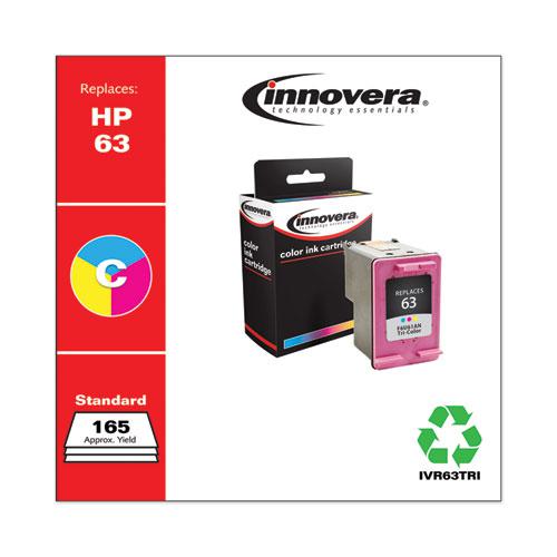 Remanufactured Tri-Color Ink, Replacement for HP 63 (F6U61AN), 165 Page-Yield. Picture 2