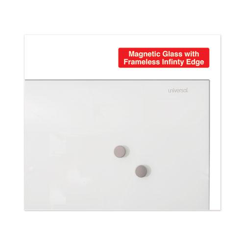 Frameless Magnetic Glass Marker Board, 36 x 24, Translucent Frost Surface. Picture 5