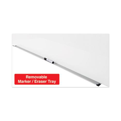 Frameless Magnetic Glass Marker Board, 36 x 24, Translucent Frost Surface. Picture 6