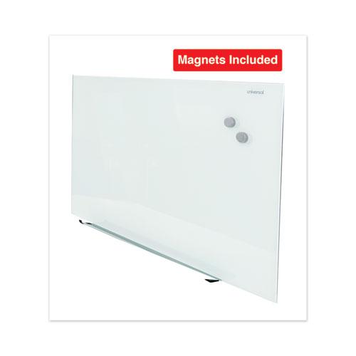 Frameless Magnetic Glass Marker Board, 48 x 36, White Surface. Picture 4