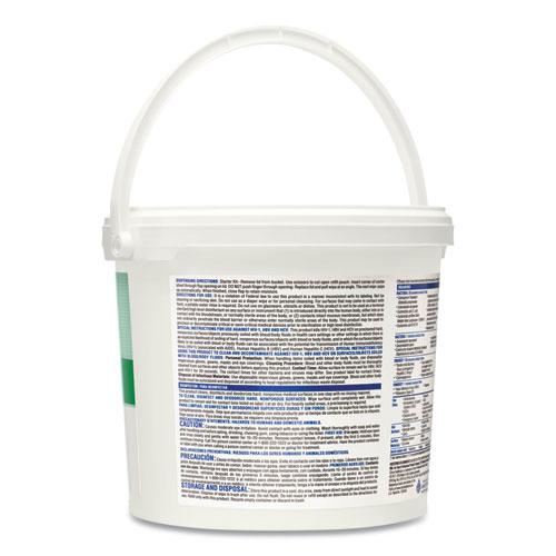 Hydrogen Peroxide Cleaner Disinfectant Wipes, 11 x 12, Unscented, White, 185/Canister, 2 Canisters/Carton. Picture 4