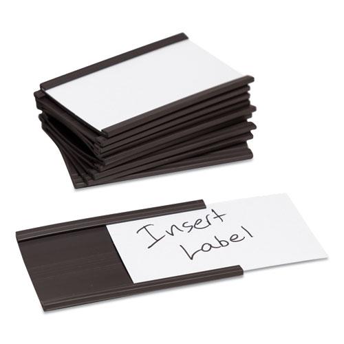 Magnetic Card Holders, 3 x 1.75, Black, 10/Pack. Picture 2