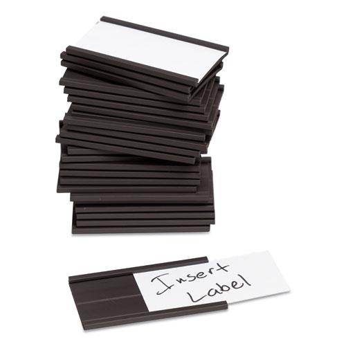 Magnetic Card Holders, 2 x 1, Black, 25/Pack. Picture 2