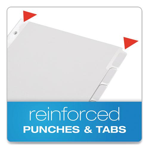 Custom Label Tab Dividers with Self-Adhesive Tab Labels, 8-Tab, 11 x 8.5, White, 25 Sets. Picture 2