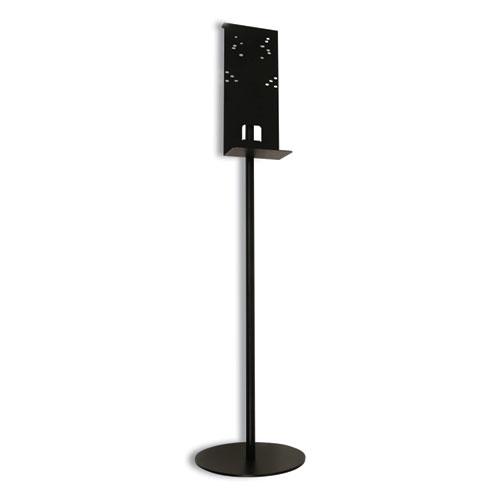 Hand Sanitizer Stand, 12" dia x 48" h, Black. Picture 1