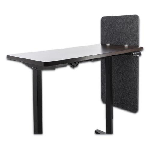 Desk Modesty Adjustable Height Desk Screen Cubicle Divider and Privacy Partition, 23.5 x 1 x 36, Polyester, Ash. Picture 2