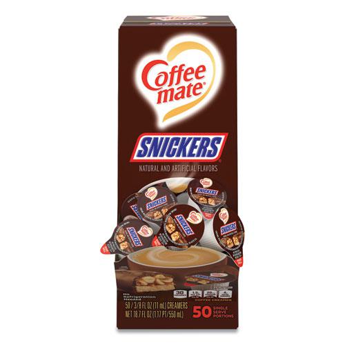Liquid Coffee Creamer, Snickers, 0.38 oz Mini Cups, 200 Cups/Carton. Picture 2