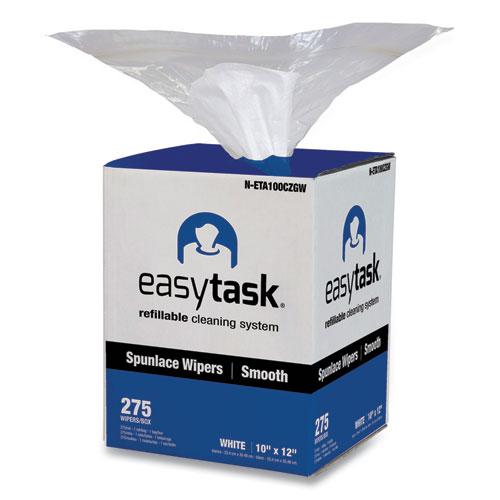 Easy Task A100 Wiper, Center-Pull, 1-Ply, 10 x 12, White, 275 Sheets/Roll with Zipper Bag. Picture 1
